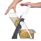 Brava Spring Vegetable Slicer Chopper | Manual Mandoline Cutter / Grinder | Multi-Function Fruit  &  Vegetable Slicer view 4
