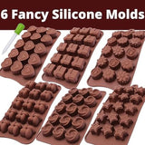 Silicone Chocolate Molds Shapes | Non-Stick Candy & Cake Making Mold for Kids & Adults | Random Shapes view 2