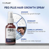 FEG Plus Hair Growth Spray 50ml | Anti-Hair Loss & Regrowth Solution view 5