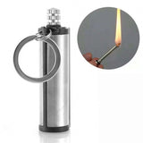Permanent Match Striker Flint Stone Lighter with Keychain | Waterproof Survival Matchstick for Smoking & Outdoor Use view 1