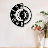 3D DIY Wooden Wall Clock | MDF Silent Quartz Wall Clock | Decorative Hanging Clock for Home & Office view 4