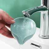 Leaf-Shaped Self-Draining Soap Holder | Stylish Waterfall Design with Suction Base for Bathroom & Kitchen | Random Colors view 5