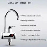 Electric Instant Heating  Faucet  | Digital Temperature Display | Kitchen & Bathroom Hot Water Tap view 4