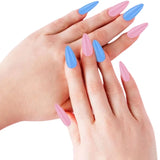Multicolor Acrylic Artificial Nails Kit |  Full Cover Nails with Glue | 24 Shades | 576 Pcs view 6