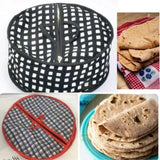 Roti Zipper Bag  | Reusable Airtight & Insulated Storage Bag | Keeps Chapati Fresh, Soft & Warm | Random Design view 3