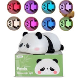 Cute Panda  Soft Silicone LED Animal Bedside Lamp | Tap Control & USB Rechargeable |  Panda Night Light for Kids view 1