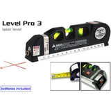 Laser Level Pro3 Multipurpose Tool | Vertical, Cross Line & Measuring Tape with Rulers view 5