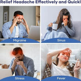 Headache Relief Gel Cap Hot Cold Therapy | Migraine, Tension & Puffy Eyes Relief view 4