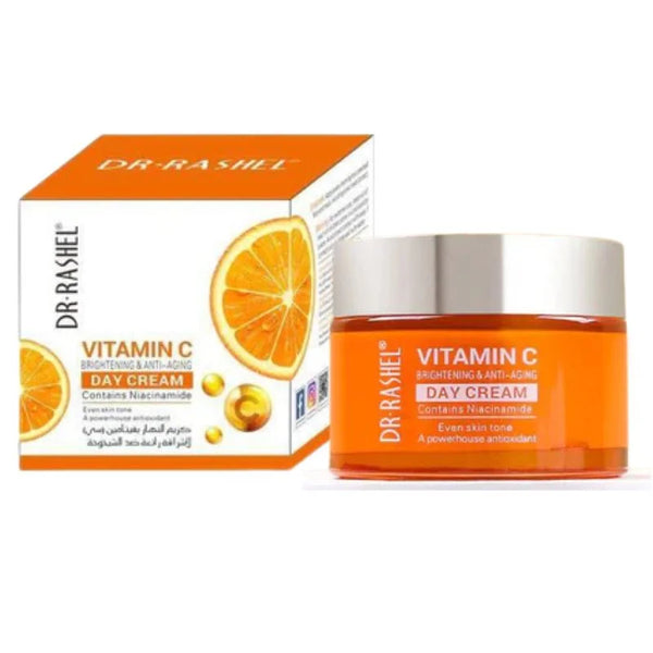 Dr. Rashel Vitamin C Brightening & Anti-Aging DAY Cream | SPF Protection & Radiant Glow Moisturizer (50 g) | Imported