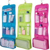 Travel Roll-Up Hanging Cosmetic & Toiletry Organizer Bag  | Multi-Compartment Storage | Hook for Hanging | Random Colors view 2