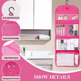 Travel Roll-Up Hanging Cosmetic & Toiletry Organizer Bag  | Multi-Compartment Storage | Hook for Hanging | Random Colors view 5