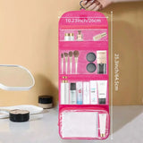 Travel Roll-Up Hanging Cosmetic & Toiletry Organizer Bag  | Multi-Compartment Storage | Hook for Hanging | Random Colors view 3