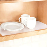 Anti-Slip Fridge & Shelf Mat | Waterproof Washable Liner for Kitchen Drawers Cabinets | White view 2