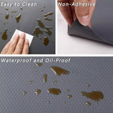 Anti-Slip Fridge & Shelf Mat | Waterproof Washable Liner for Kitchen Drawers Cabinets | Dark Grey view 2