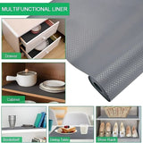 Anti-Slip Fridge & Shelf Mat | Waterproof Washable Liner for Kitchen Drawers Cabinets | Dark Grey view 5