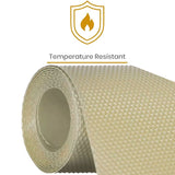 Anti-Slip Fridge & Shelf Mat | Waterproof Washable Liner for Kitchen Drawers Cabinets | Beige view 3