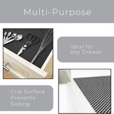 Anti-Slip Fridge & Shelf Mat | Waterproof Washable Liner for Kitchen Drawers Cabinets | Black view 3