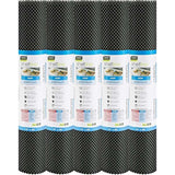 Anti-Slip Fridge & Shelf Mat | Waterproof Washable Liner for Kitchen Drawers Cabinets | Black view 4