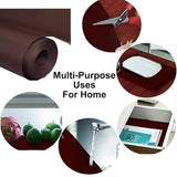 Anti-Slip Fridge & Shelf Mat | Waterproof Washable Liner for Kitchen Drawers Cabinets | Brown view 6