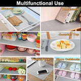 Anti-Slip Fridge & Shelf Mat | Waterproof Washable Liner for Kitchen Drawers Cabinets | Light Grey view 5