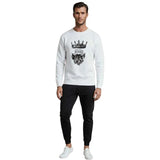 KING Printed White Tracksuit Sweatshirt & Trouser | Warm & Comfortable Winter Wear | XL view 3
