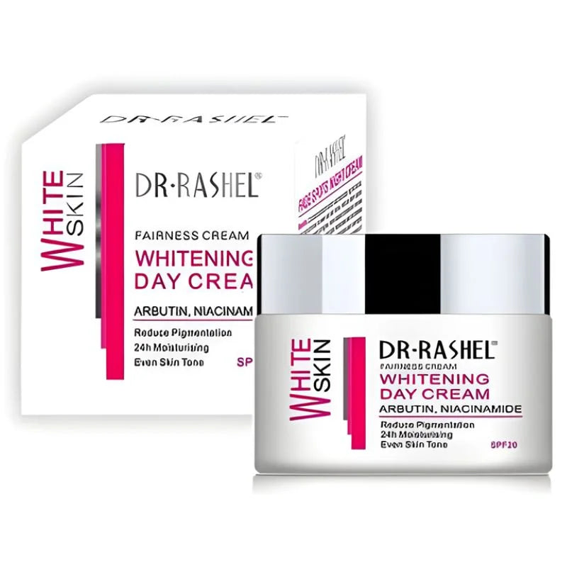Dr. Rashel Fairness Whitening DAY Cream | Brightening & Hydrating Formula with Arbutin & Niacinamide (50g) | Imported