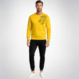 LION Printed Yellow Tracksuit Sweatshirt & Trouser  | Warm & Comfortable Winter Wear | Large view 3