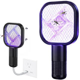 Portable Mini Mosquito Swatter   | USB Rechargeable Electric Bug Zapper with LED Night Light | Random color view 2