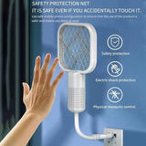 Portable Mini Mosquito Swatter   | USB Rechargeable Electric Bug Zapper with LED Night Light | Random color view 4