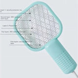 Portable Mini Mosquito Swatter   | USB Rechargeable Electric Bug Zapper with LED Night Light | Random color view 6