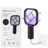 Portable Mini Mosquito Swatter   | USB Rechargeable Electric Bug Zapper with LED Night Light | Random color view 1