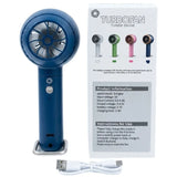 TurboFan Rechargeable Mini Cooling Fan | Portable Handheld USB Turbo Fan with 3 Speed Modes | Random color view 2