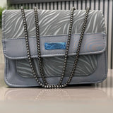 Luxury Women’s Shoulder Bag in Grey Faux Leather for Casual, Work, and Formal Use view 4