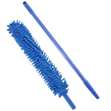 Flexible Micro-Fiber Duster With Telescopic Stainless Steel Handle | Fan & Home Cleaning | Random Colors view 1