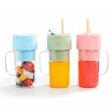 Crusher Juicer 2-in-1 Mini Portable Blender | USB Rechargeable | 6-Blade High-Speed Juicer | Random Color view 1