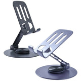 Multi-Angle 360° Rotating Metal Phone & Tablet Stand | Foldable, Universal & Elegant view 1