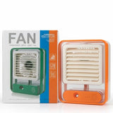 Portable USB Air Cooler Fan – 3-Speed, Mist Spray, Rechargeable | Random Color view 1
