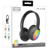 Lelisu LS-257 Wireless Stereo Headphones | Bluetooth 5.4 Over-Ear Headset with Type-C Charging & LED Lights view 1