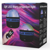 Q6 Mini LED Starry Projection Light with Remote Control | USB Galaxy Night Lamp view 1