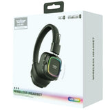 Lelisu LS-258 Wireless Stereo Headphones | Bluetooth 5.4 Over-Ear Headset with Type-C Charging & LED Lights view 1