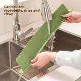 Large Size Silicone Sink Splash Guard Set |  Non-Slip Water Barrier with Strong Suction Cups for Kitchen & Bathroom Use view 2