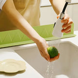 Large Size Silicone Sink Splash Guard Set |  Non-Slip Water Barrier with Strong Suction Cups for Kitchen & Bathroom Use view 1