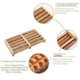 Wooden Foot Roller Massager |  Manual Reflexology Therapy Tool for Pain Relief, Stress Relaxation & Foot Care view 6