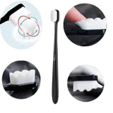 Nano Toothbrush with Travel Case | Ultra Soft Micro-Nano Bristles | For Sensitive Gums, Adults & Kids | Black view 4