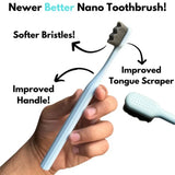 Nano Toothbrush with Travel Case | Ultra Soft Micro-Nano Bristles | For Sensitive Gums, Adults & Kids | Pink view 5