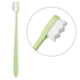 Nano Toothbrush with Travel Case | Ultra Soft Micro-Nano Bristles | For Sensitive Gums, Adults & Kids | Parrot Color view 1