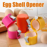Efficient Egg Opener & Egg Shell Cracker Tool | Stainless Steel Egg Shell Opener Kitchen Gadget for Raw & Boiled Eggs | Random color view 2