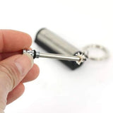 Permanent Match Striker Flint Stone Lighter with Keychain | Waterproof Survival Matchstick for Smoking & Outdoor Use view 4