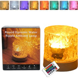 16 Colors Northern Lights Water Ripple Lamp | RGB Ocean Wave Projector Light  with Remote Control | Rechargeable Ceiling & Room Atmosphere Lamp view 1