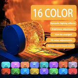 16 Colors Northern Lights Water Ripple Lamp | RGB Ocean Wave Projector Light  with Remote Control | Rechargeable Ceiling & Room Atmosphere Lamp view 5